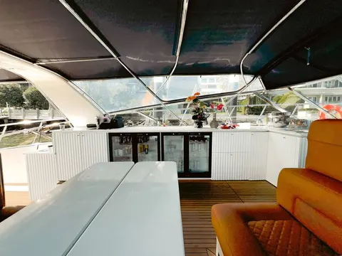 Bote Charters yacht deck and bar, photo 43 of 59