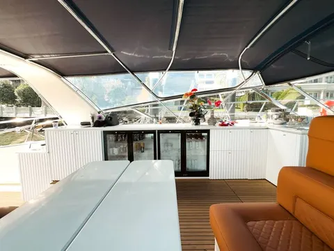 Bote Charters yacht deck and bar, photo 44 of 59